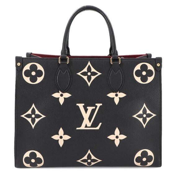 LOUIS VUITTON Bicolor Monogram Empreinte Onthego MM Tote Shoulder Bag 90284835 - Picture 4 of 10